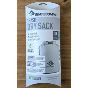 Sea to Summit Trash Dry Sack 10L Waterproof Camping Backpacking Bag NWT